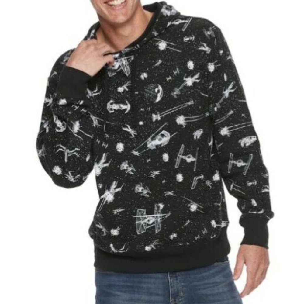 Disney NWT Star Wars Spaceship Pullover Hoodie